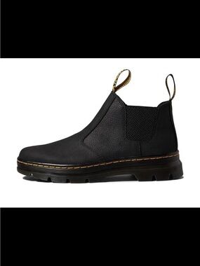 Dr. Martens Black Chukka Boots with Yellow Stitch Accents